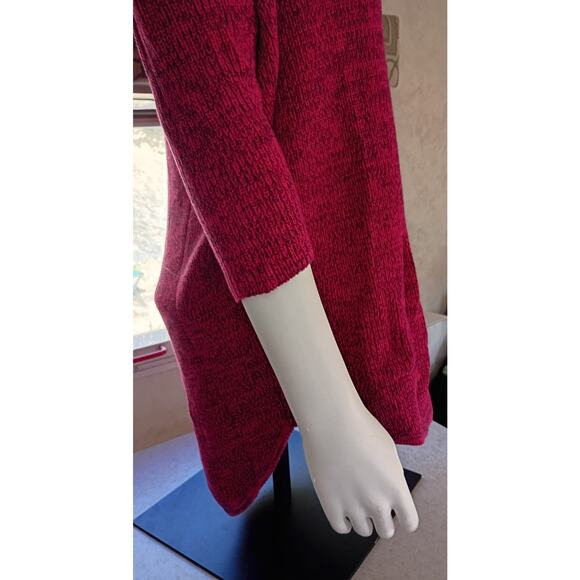 Express Oversized Slouchy Cotton Top M High Low Hem 31in Back Soft Minimalist - Picture 10 of 12